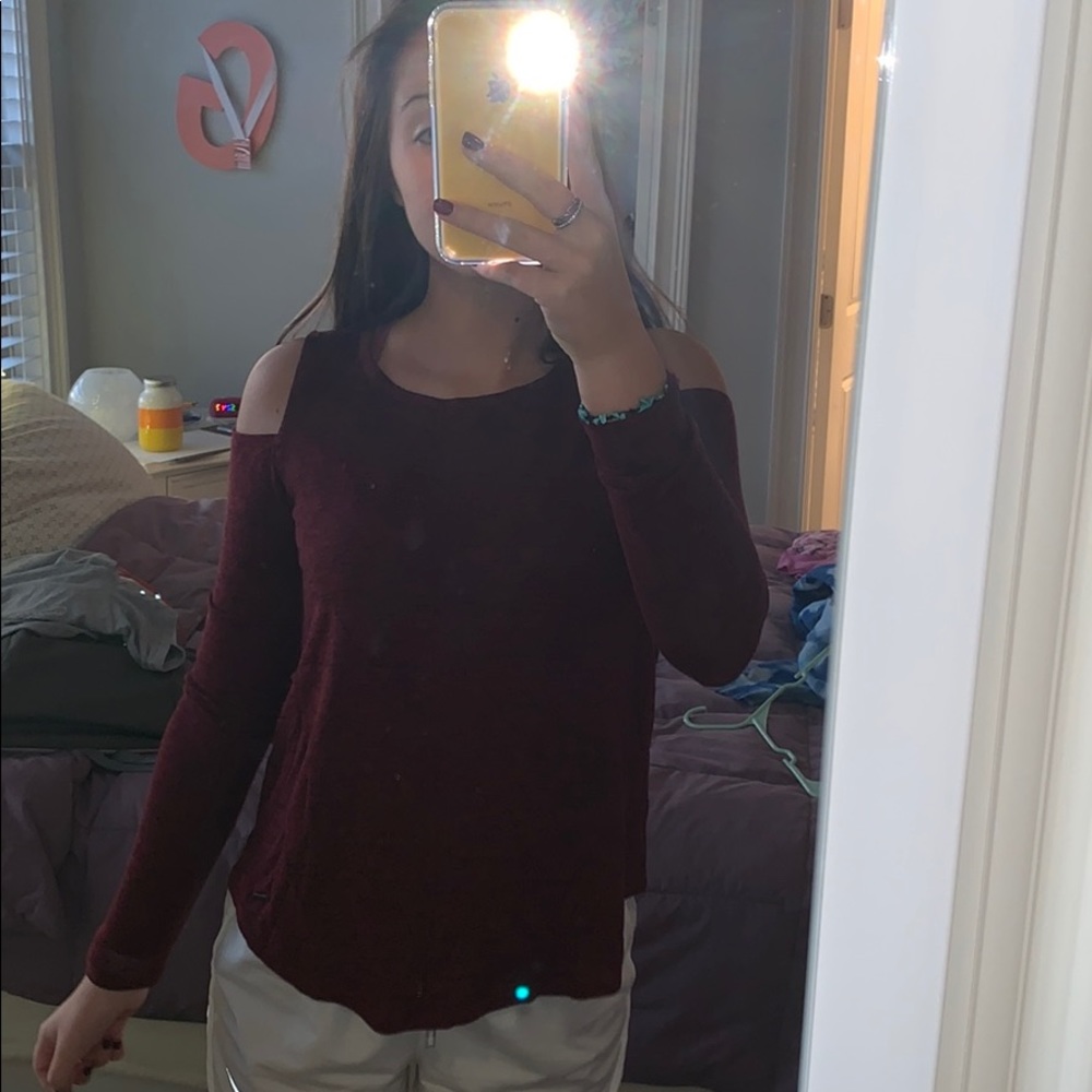 cold shoulder long sleeve